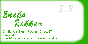 eniko rikker business card